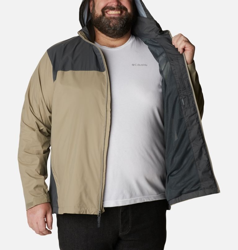 Men's Columbia Glennaker Lake Rain Jackets Olive | Plus Size CA-Y3460